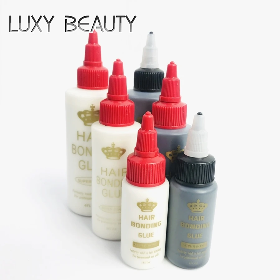 Black Hair Weft Bonding Glue Hair Weave Bond Glue 2oz Wig Accessories Wig Install kit hairdressing glue in extensions black hair