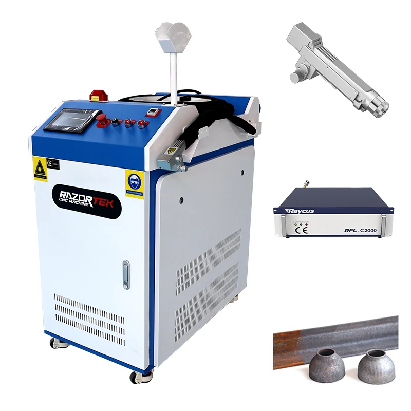 handheld 1500w 2000w fiber laser rust removal laser cleaning machine for removing rust paint