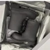 Thick Bottom Black Boots for Men 2023 New Women Derby Big Toe Lace Up Boots Chelsea Short Boots Brand Design Male Big Size 40-45 - Image 4