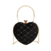 Heart Shape Handbag Womens Red Wedding Purse 2023 New Woman Evening Party Hand Bags Cute Chain Crossbody Bags Heart Shaped Bag - Image 6