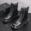 New Arrival Men Fashion Casual Rivets Ankle Boots Spring Autumn Luxury Designer Youth Trending Punk Style Shoes Botas Hombre - Image 5