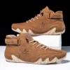 Soft Microfiber Leather Men Shoes 8 Color Ankle Boots Fashion Design Outdoor Handmade Casual Hiking Shoes for Men Big Size 47 48 - Image 4