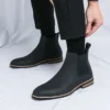 Men's Boots Handmade Designer Chelsea Boots for Men Business Ankle Boots High Quality Business Formal Short Boots Dress Shoes - Image 4