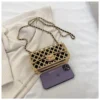 Metal Small Bag New Fashion Hollow Out Personalized Evening Bag Ladies Crossbody Metal Bag Shoulder Bag Cosmetic Bag - Image 3