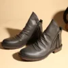 Brand Oxford Men Shoes Male Designer Leather Men's Wing Tip Chelsea Ankle Boots Business Dress Short Boots Zapatos Para Mujeres - Image 4