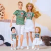 30cm Family Doll Movable Body Mom Dad Ken and Kids 4 Dolls Set 1/6 Barbies Doll Toy for Child Kids Education Birthday Gift - Image 6