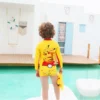 TAKARA TOMY Pikachu Boys and Girls Summer Sunscreen Breathable Quick-drying Split Long-sleeved Swimsuit Surfing Suit - Image 3