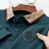 MLSHP Cotton Long Sleeve Men's Polo Shirts High Quality Solid Color Spring Autumn Embroidery Casual Male T-shirts Man Tees 4XL - Image 3