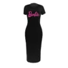 Sexy Barbie Printed Girls Dress Kawaii Fashion Women Slim Tight-Fitting Hip Long Skirt Casual Short Sleeve Sports Dresses Gifts - Image 5