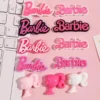 5Pcs Barbie Alphabet English Resin Accessories Anime Kawiai Mini Cream Glue Diy Decoration Handmade Homemade Materials Toy Gifts - Image 4