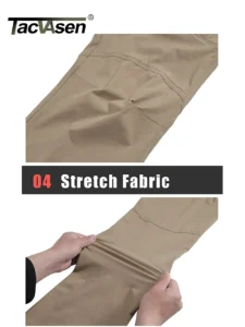 TACVASEN Summer Lightweight Trousers Mens Tactical Fishing Pants Outdoor Hiking Nylon Quick Dry Cargo Pants Casual Work Trousers - Image 3