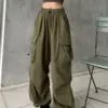 Female Korean Fashion Harajuku Streetwear Cargo Pants Women Vintage Y2K Hip Hop Oversized Wide Leg Sweaterpant