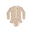 Summer RC Baby Girls Long Sleeve One-piece Swimsuit Set Toddler Girl Sunscreen Floral Bikini Suits Kids Swimwears Bodysuit 1-12Y - Image 5