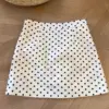 Fashion Simple Chic Pokal Dots Skirt Spring Summer High Waist A-Line Skirt Cozy Office Lady Clothes Korean Streetwear New Design