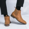 Men's Boots Handmade Designer Chelsea Boots for Men Business Ankle Boots High Quality Business Formal Short Boots Dress Shoes - Image 3