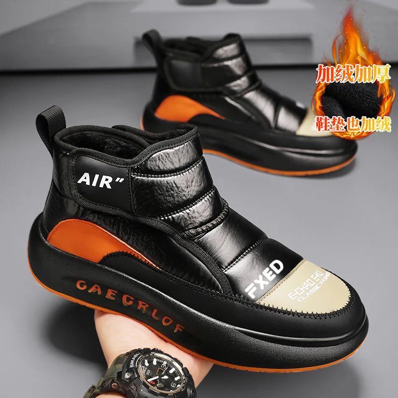 Winter Men's Snow Boots Waterproof Ankle Boots Men Outdoor Non-slip Plush Short Designer Boots Men Sport Botas Para Hombre