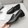 Women Shoes Spring Autumn 2022 New Black Pointed British Style Small Leather Shoes Loafers Shoes Single Shoes Vulcanize Shoes - Image 3