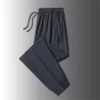 Cool Pants Men Summer Ice Silk Pants Men's Sweatpants Summer Jogger Pants Male Plus Size 8XL Trousers Reflective Strip Design - Image 3