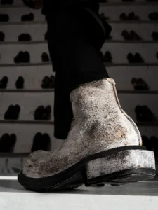 Runway Designer Men Vintage Cowhide Genuine Leather Ankle Boots Round Toe High Top Work Safety Shoes Customized 15 Days - Image 3