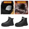 New Men Boots Autumn Winter Casual Shoes Designer Luxury Platform Cowboy Tactical Military Walking Shoes Leather Ankle Sneakers - Image 2