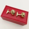 Luxury High Quality CT Leopard Head Four Colors Cuff Links Detail Business Suit Shirts CuffLinks Classic Buttons Box Set - Image 6