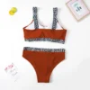 Plus Size Tank Top High Waist Bikini Swimwear Women's Swimsuit Beachwear Bathing Suits - Image 4