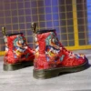 fashion long fashion week young men's boots eight holes personality casual boots fall popular Chinese red men's shoes - Image 2