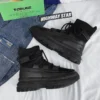 2024 New Autumn Winter Socks Boots Men Ankle Boots Platform Black Shoes for Men Fur Chunky Punk Motorcycle Booties Gothic Shoes - Image 5