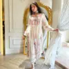 Salwar Kameez White Embroidery Wedding Party Wear Kurta Palazzo Dupatta Handmade Cotton Fabric Gift Suit