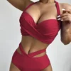 Digital Printing Sexy Swimsuits Bikini Set Beachwear Woman Clothes High Waist Split Bathing Suit Women Swimsuit Swimwear Tankini - Image 2