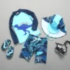 Boy Long Sleeve Swimsuit Two Pieces Suit 1-13 Year Swimwear UPF50 Children 2023 Kid Cool Cartoon Beachwear Bathing Suit - Image 6