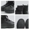 2024 New Autumn Winter Socks Boots Men Ankle Boots Platform Black Shoes for Men Fur Chunky Punk Motorcycle Booties Gothic Shoes - Image 6