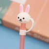 Barbie Eyedropper Cover 2023 Protective Cover Dust Cover Pink Cartoon Kawaii Capacity Bottle Layer Water Cup Plastic Straw Gifts - Image 6