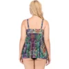 Plus Size Women's Swimwear 2022 Summer Striped Print Backless Sexy Swimwear Bikinis One Piece Large Size Women Beach Swimsuit - Image 3