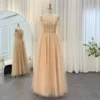 Sharon Said Elegant Silver Gold Luxury Dubai Evening Dresses with Cape Sleeves Arabic Women Wedding Guest Party Prom Dress SS217 - Image 4