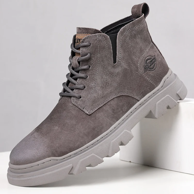 Brand Men's Casual Shoes, Motorcycle Type, Popular, Outdoor Desert Boots Casual Chelsea Boots Boots - Image 2