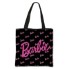 30 Styles Kawaii Barbie Printed Handbag Anime Fashion Students Large Capacity Polyester Shopping Shoulder Bag Tote Pouch Gifts - Image 5
