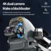 Drones 4k Dual Camera S177 Traverse Aircraft Six Way Gyroscope Brushless Optical Flow - Four Sided Obstacle Avoidance Drone Toys - Image 4