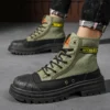 Winter Men Snow Boots Warm Fur Shoes Mixed Color Design Soft High Quality Comfortable Casual Outdoor Shoes For Male - Image 5