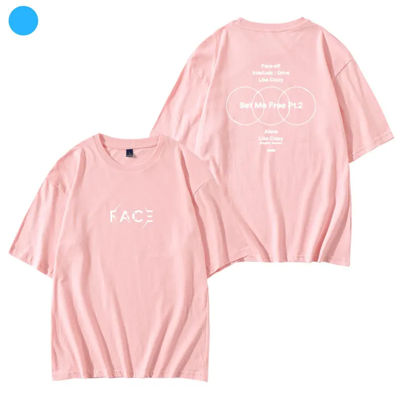 KPOP JIMIN Face T-shirt New Fashion Cotton Loose T shirt Tees Tops Kpop Merch Clothes