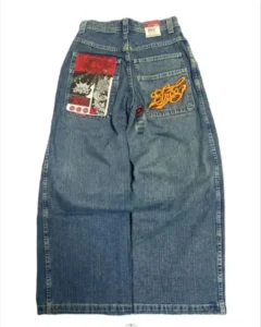 JNCO Jeans New Y2K Women baggy Jeans High Quality Embroidered Streetwear Hip Hop High Waisted Jeans Vintage Mens Wide Leg Pants - Image 6