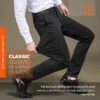 High Stretch Men's Classic Pants Spring Summer Casual Pants High Waist Trousers Business Casual Pants - Image 2