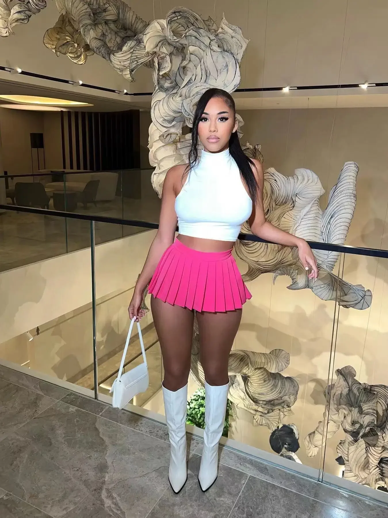 2024 Sexy Mini Pleated Skirts For Women Korean Fashion High Wiast Tennis Skirt Summer Girl Y2k Accessories A-line Stretchy Skirt