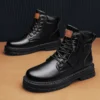 2023 Winter Ankle Boots Men's Martin Boots Outdoor Yellow Boots Classic Design High Top Men Casual Shoes Botas Para Hombre - Image 5