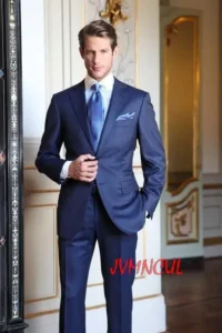 Formal New Royal Blue Groom Tuxedos Official Wedding Formal Men Suit Bridegroom Business mens Suits (Jacket Pants) - Image 2