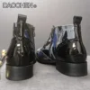 LUXURY BRAND MEN ANKLE BOOTS BLACK MIXED COLORS PATENT LEATHER MEN'S CASUAL DRESS SHOES LACE UP MILITARY BOOTS SHOES MEN - Image 6