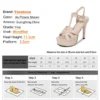 2022 New Fashion Roman Style Runway Sandals Super High Heel Waterproof Platform Wedding Shoes Summer Weave Design Women Pumps - Image 6