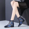 Summer Women High Heel Shoes Fashion Mesh Breathable Pumps Rhinestone Elegant Footwear Pointed Thick Heels Female Dress Shoes - Image 5