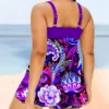 Plus Size Swimwear Women Fashion Retro Print Push Up Sexy Bikinin Two Pieces Tummy Controal Swimsuit Bathing Suit Swimdress - Image 4