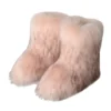 Winter Shoe Women's Winter Fluffy Faux Fox Fur Boots Woman Plush Warm Snow Boots Luxury Footwear Girls' Furry Fur Bottes Fashion - Image 6
